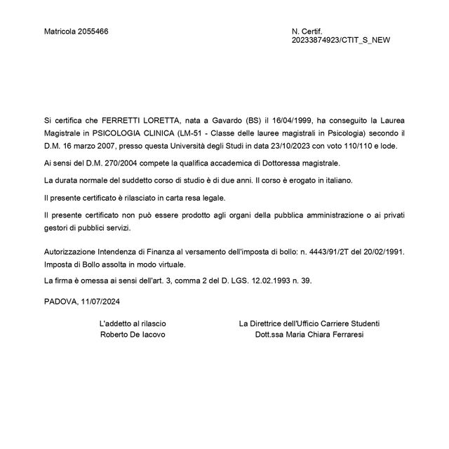 Ingrandire l'immagine: certificate 2