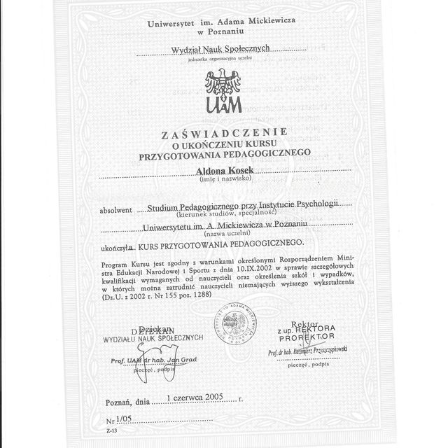 Powiększ obraz: certificate 23