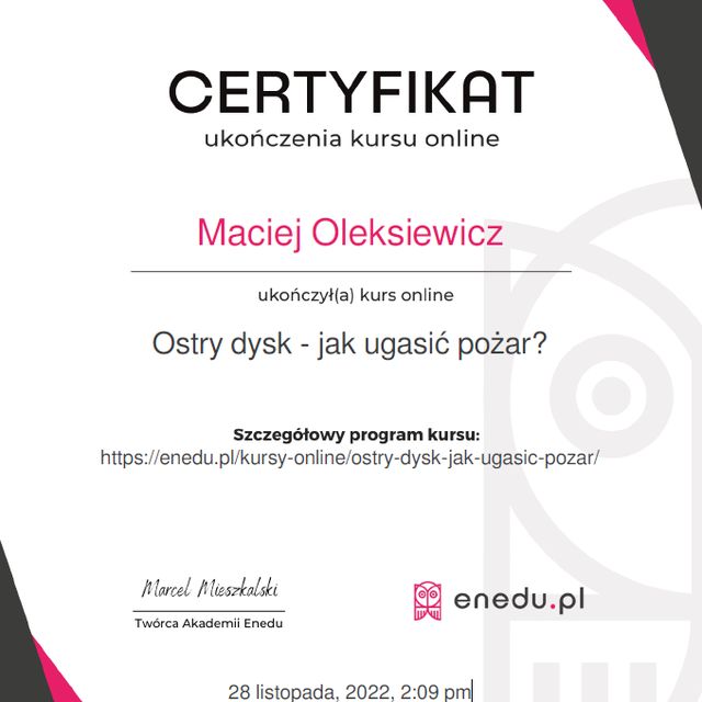 Powiększ obraz: certificate 72