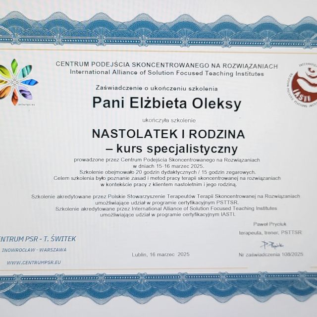 Powiększ obraz: certificate 19