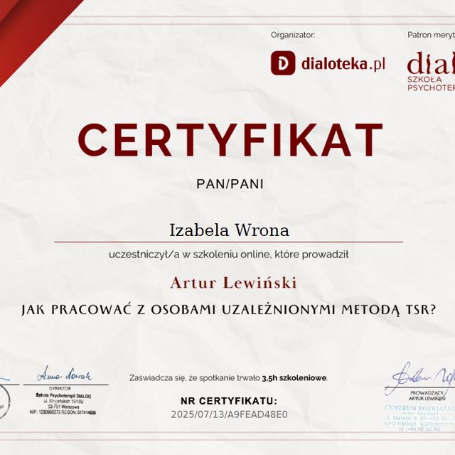 Powiększ obraz: certificate 1