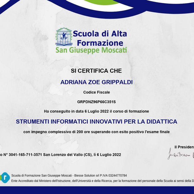 Ingrandire l'immagine: certificate 4