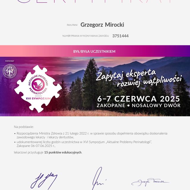 Powiększ obraz: certificate 15