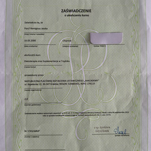 Powiększ obraz: certificate 30