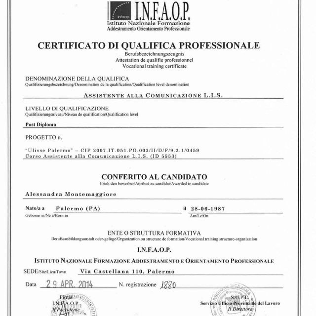 Ingrandire l'immagine: certificate 1