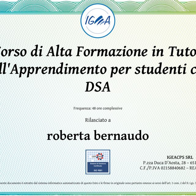 Ingrandire l'immagine: certificate 1