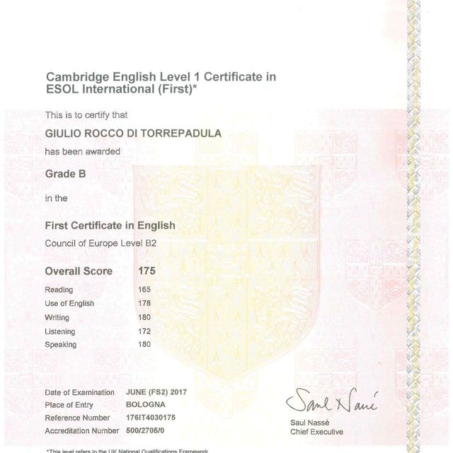 Ingrandire l'immagine: certificate 1