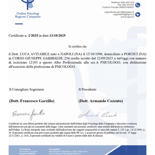 Ingrandire l'immagine: certificate 1