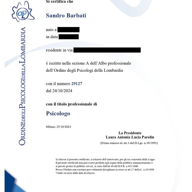 Ingrandire l'immagine: certificate 1