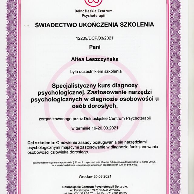 Powiększ obraz: certificate 19