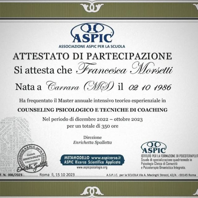 Ingrandire l'immagine: certificate 1