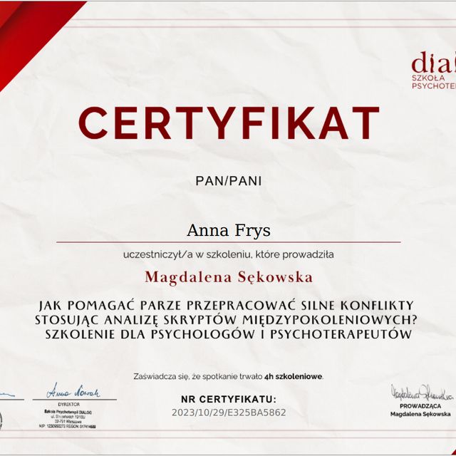 Powiększ obraz: certificate 45