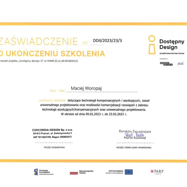 Powiększ obraz: certificate 15