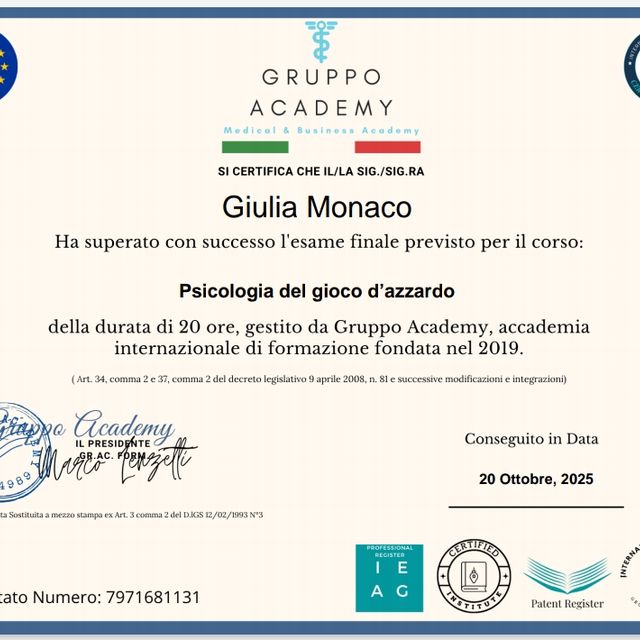 Ingrandire l'immagine: certificate 2