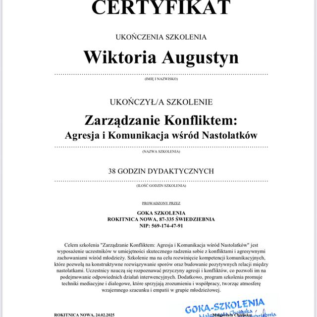 Powiększ obraz: certificate 4