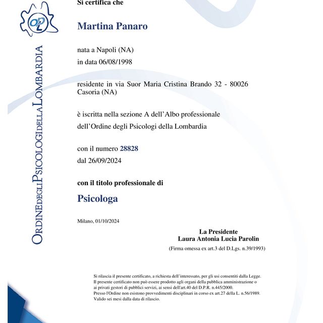 Ingrandire l'immagine: certificate 2