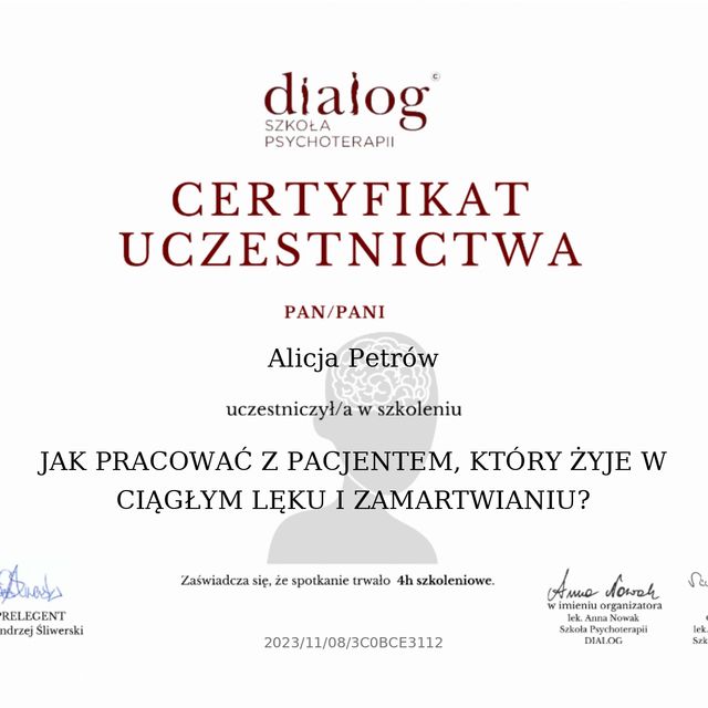 Powiększ obraz: certificate 10