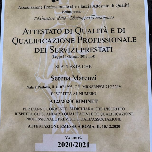 Ingrandire l'immagine: certificate 12