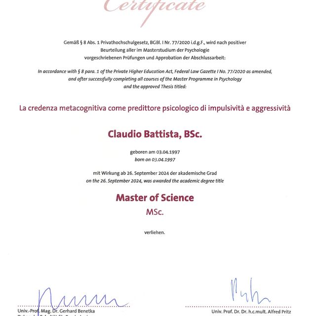 Ingrandire l'immagine: certificate 1