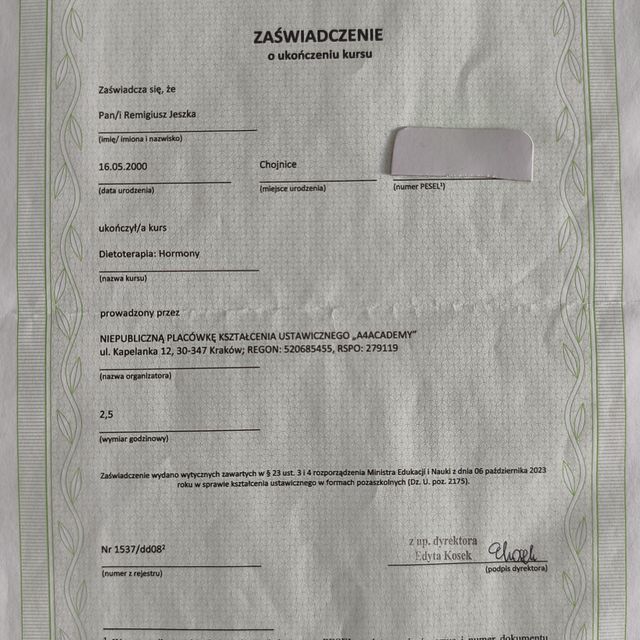 Powiększ obraz: certificate 27