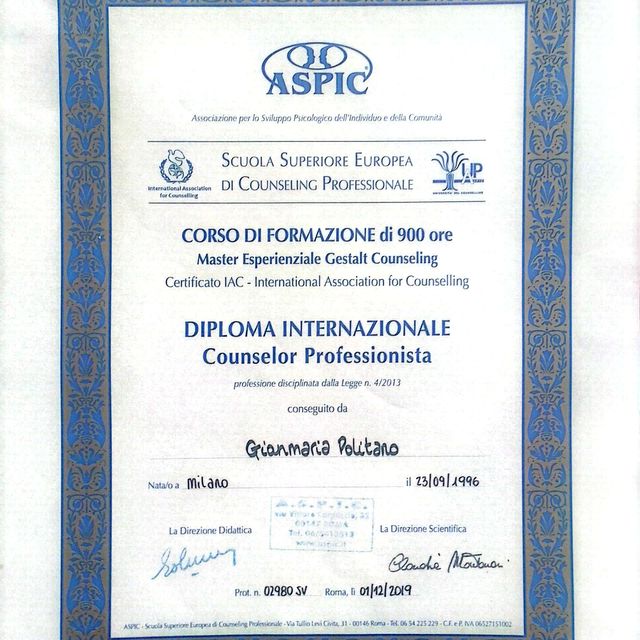 Ingrandire l'immagine: certificate 1