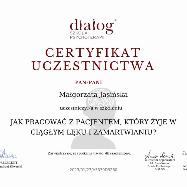 Powiększ obraz: certificate 67