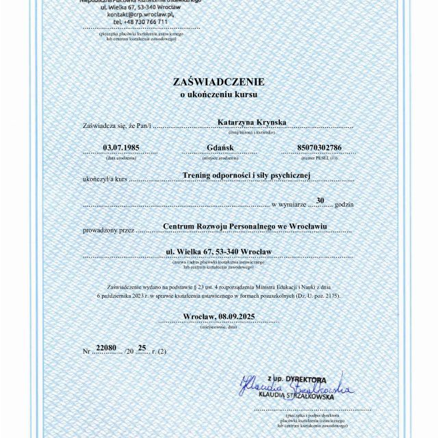 Powiększ obraz: certificate 10