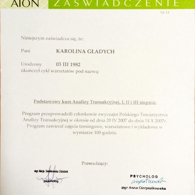 Powiększ obraz: certificate 1