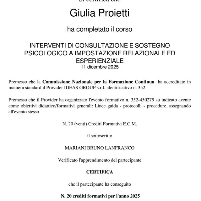 Ingrandire l'immagine: certificate 10