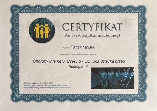 Powiększ obraz: certificate 111