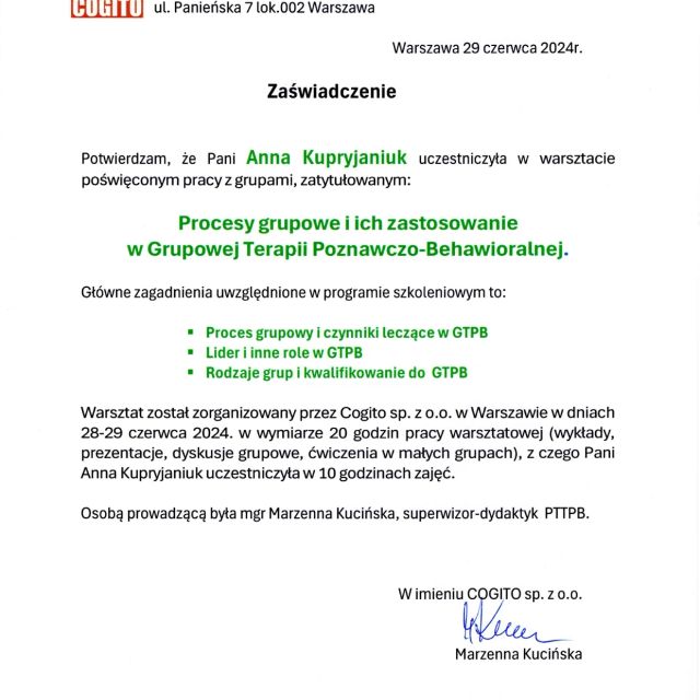 Powiększ obraz: certificate 19