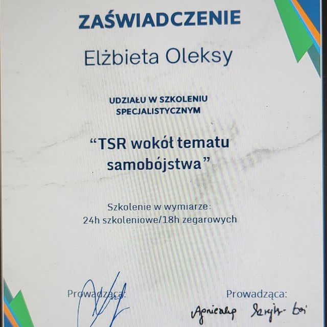 Powiększ obraz: certificate 18
