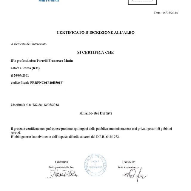 Ingrandire l'immagine: certificate 1