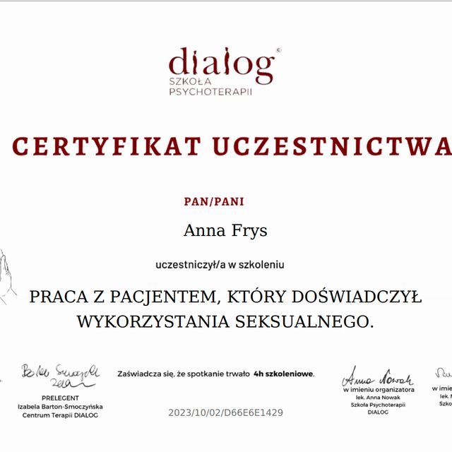 Powiększ obraz: certificate 18