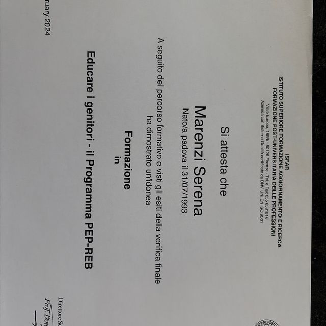 Ingrandire l'immagine: certificate 8