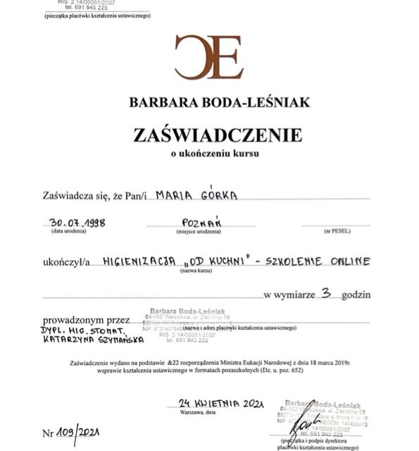 Powiększ obraz: certificate 23