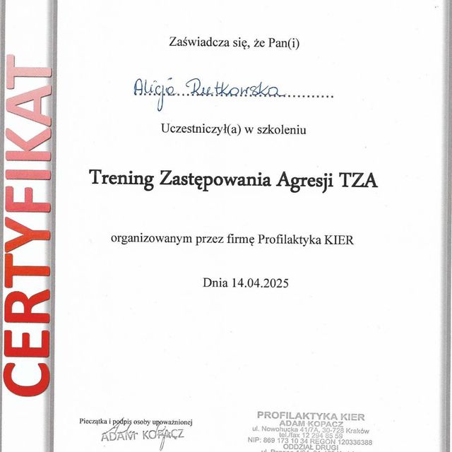 Powiększ obraz: certificate 4