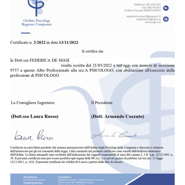 Ingrandire l'immagine: certificate 1