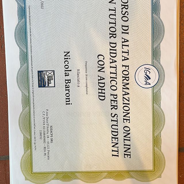 Ingrandire l'immagine: certificate 6