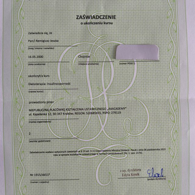 Powiększ obraz: certificate 18