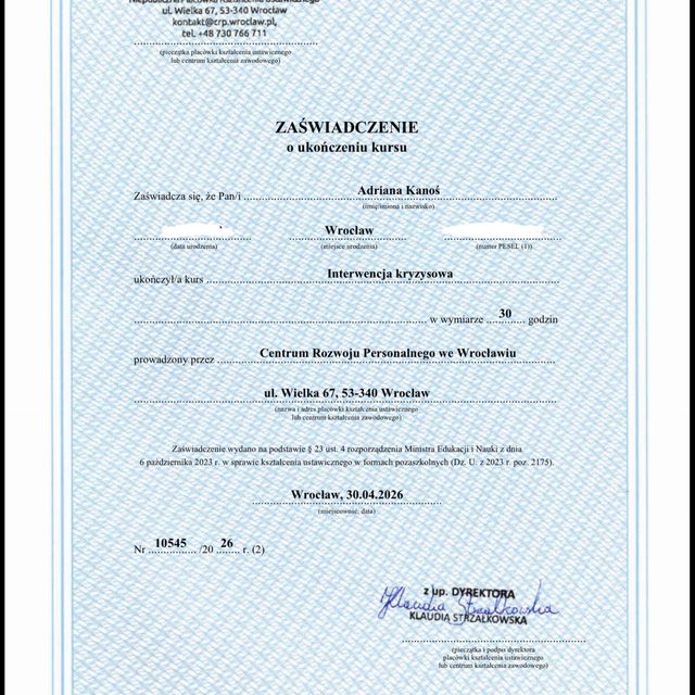 Powiększ obraz: certificate 8