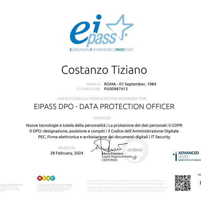 Ingrandire l'immagine: certificate 3