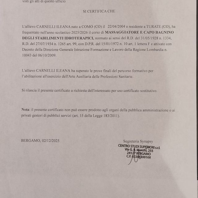 Ingrandire l'immagine: certificate 1