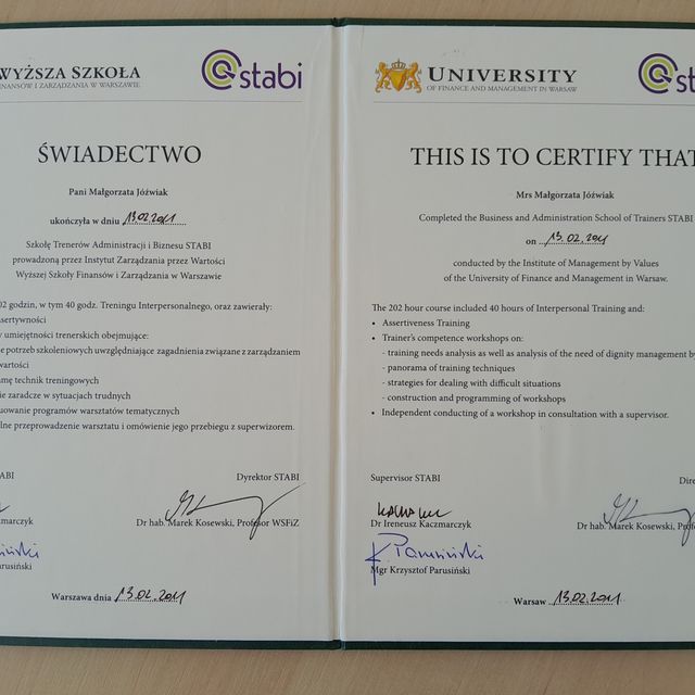 Powiększ obraz: certificate 16