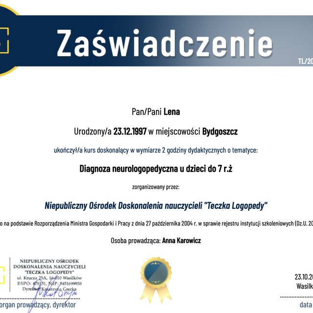 Powiększ obraz: certificate 10