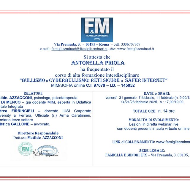 Ingrandire l'immagine: certificate 16