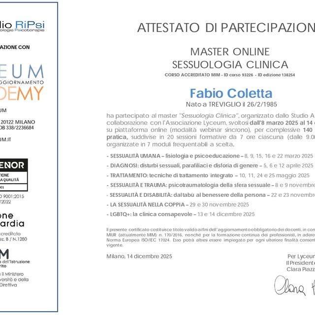 Ingrandire l'immagine: certificate 1