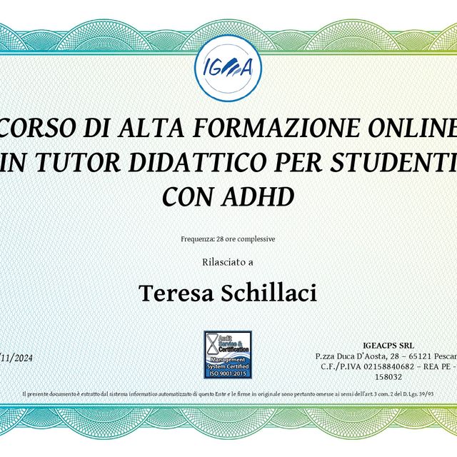 Ingrandire l'immagine: certificate 10