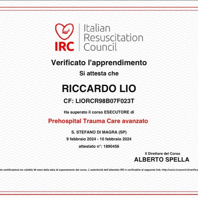 Ingrandire l'immagine: certificate 10