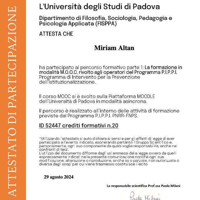 Ingrandire l'immagine: certificate 1